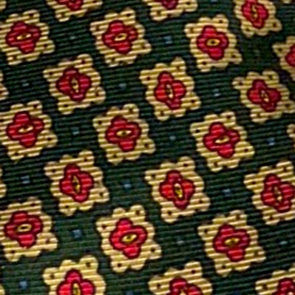 POLO by RALPH LAUREN TIE, Vintage, Floral, Handmade in USA, Imported silk - Picture 4 of 11